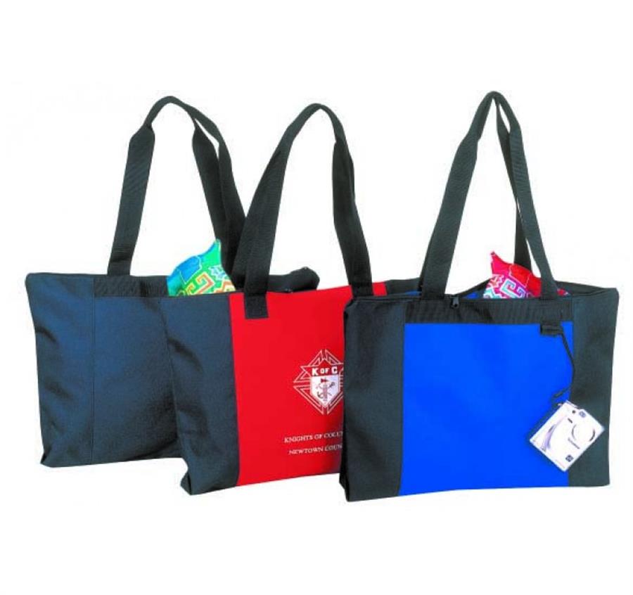 Poly Zippered Tote Bag